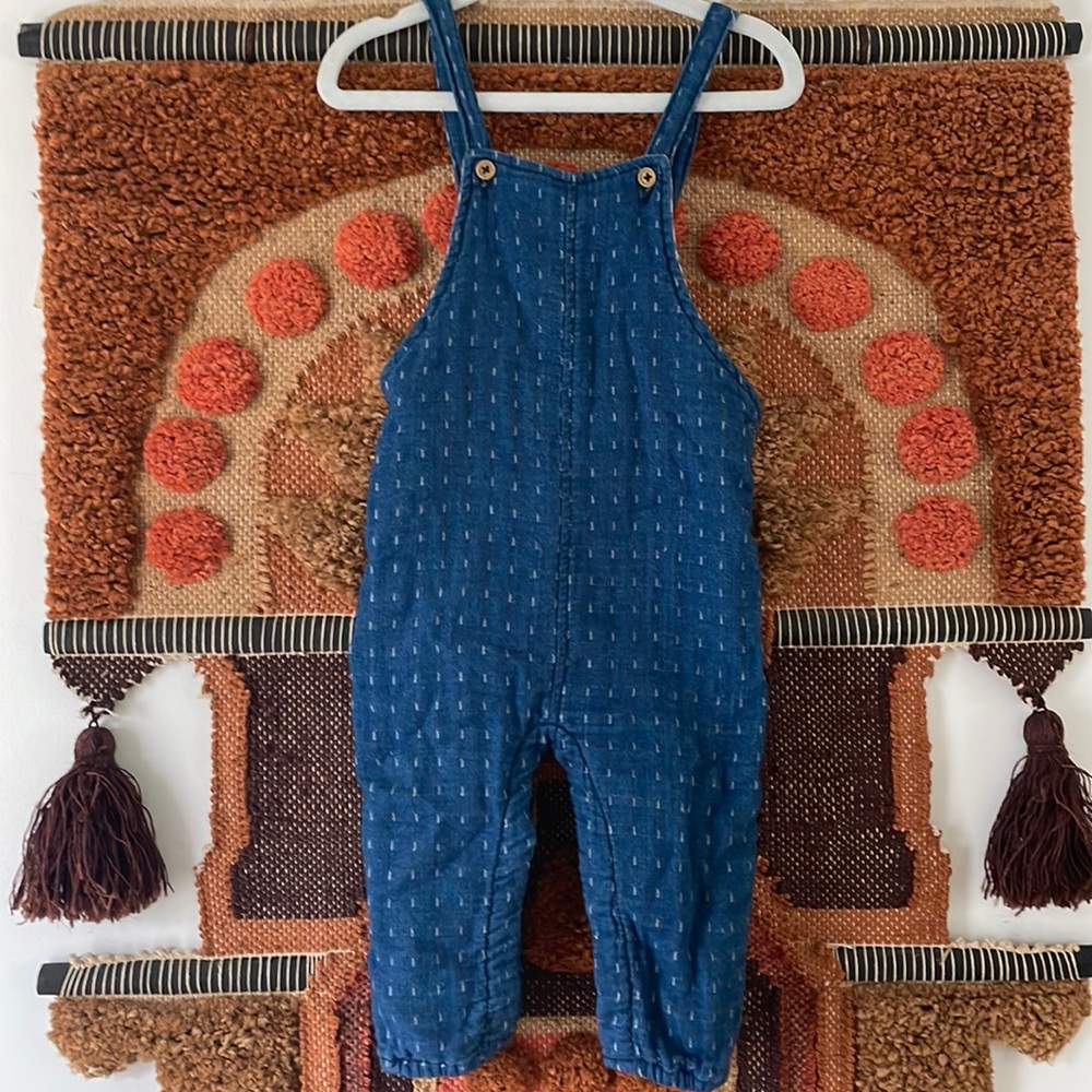 Zara denim overalls